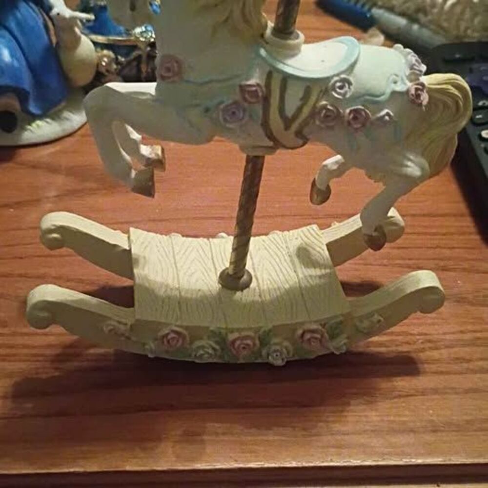 Vintage Style Carousel Rocking Horse Figurine